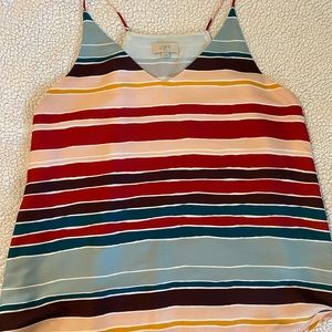 Loft Outlet lined sleeveless blouse, size L